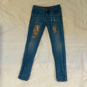 EUC Betsey Johnson Girls Jeans Size 7